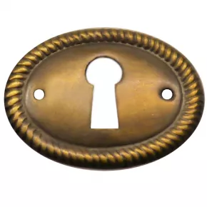 Schlsselschild Messingblech 40 x 30mm