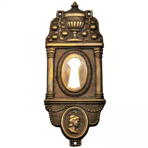 Schlsselschild Messingblech 40 x 105mm