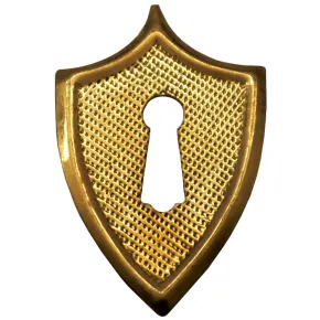 Schlsselschild Messingblech 40 x 62mm