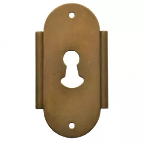 Schlsselschild Messingblech Eisen 43 x 80mm