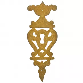 Schlsselschild Messingblech 65 x 170mm