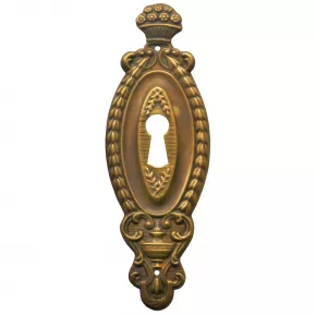 Schlsselschild Messingblech in 43 x 125mm