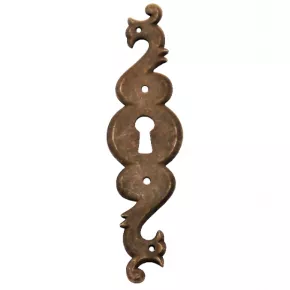 Schlsselschild 30 x 130mm Eisen antik