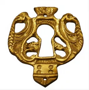 Schlsselschild Messingguss 40 x 50mm