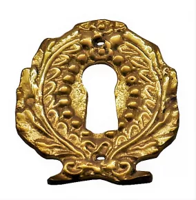 Schlsselschild Messingguss 35 x 40mm