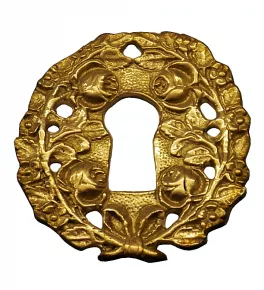 Schlsselschild Messingguss 45 x 48mm