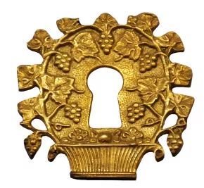 Schlsselschild Messingguss 55 x 55mm