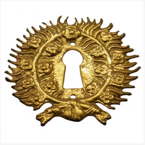 Schlsselschild Messingguss 60 x 55mm