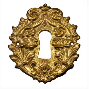 Schlsselschild Messingguss 50 x 65mm