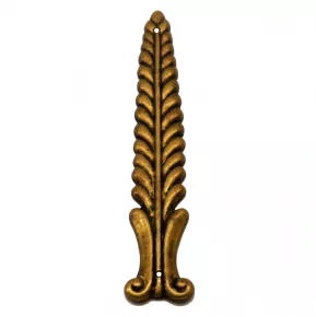 Applikation Pflanzenmotiv Messingblech 18 x 98mm