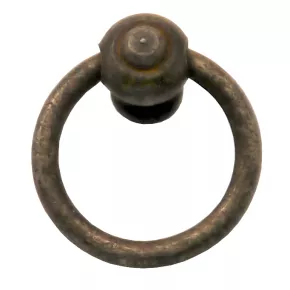 Fallgriff mit Ringgriff Eisen antik Durchmesser 30mm 40mm