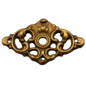 Rosette Messingguss 65 x 38mm