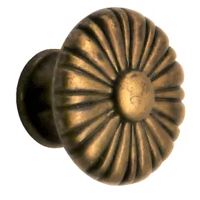 Mbelknopf alt vermessingt Durchmesser 25mm