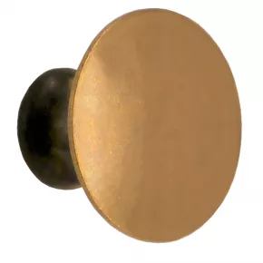 Mbelknopf Messing poliert oder patiniert gedreht Durchmesser 30mm