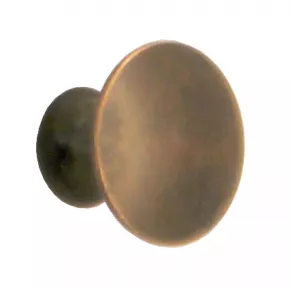 Knopf Messing gedreht patiniert oder poliert Durchmesser 14mm