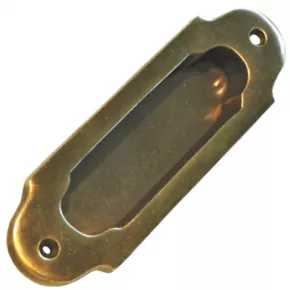 Schiebetrmuschel Messing Hhe 125mm Breite 40mm