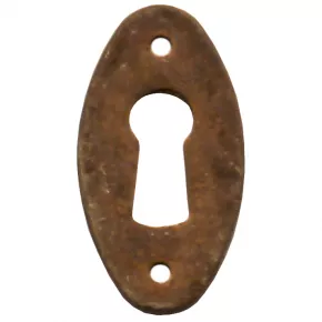 Schlossbuchse Eisen antik 17 x 35mm
