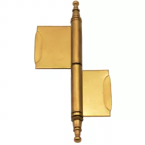 Fischband rechts Messing patiniert Gesamtlnge 135mm Rollenlnge 80mm