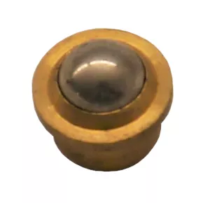 Sesselrolle Edelstahlkugel Messingblech Durchmesser 15mm