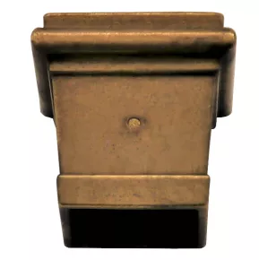 Mbelschuh Messingguss oben 27 x 27mm unten 21 x 21mm