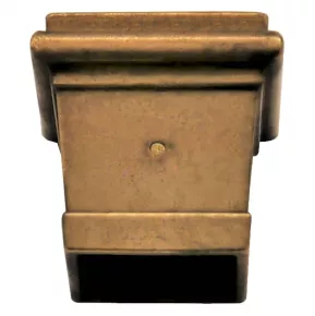 Mbelschuh Messingguss oben 21 x 21mm unten 15 x 15mm