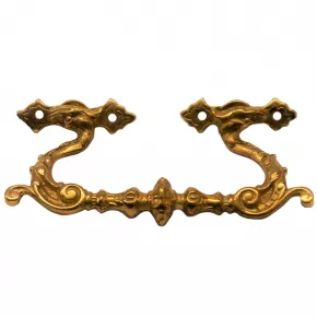 Tablett Griff Messingguss 110 x 50mm