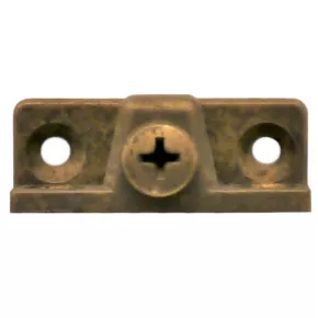 Schrankhalter vermessingt patiniert 15 x 40mm