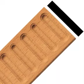 Rechteckleiste Buche 100cm 38x6mm