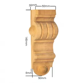 Holzapplikation Breite 50mm Hhe 145mm Tanne Buche