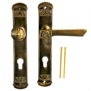 Sicherheitsgarnitur Set Haustrbeschlag Profilzylinder PZ 92mm