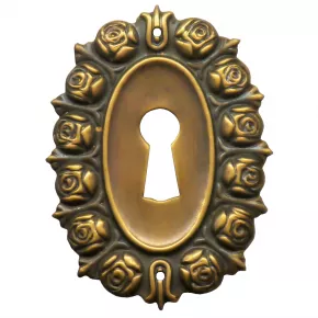 Schlsselschild Messingblech 48 x 65mm