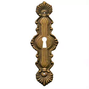 Schlsselschild Messingblech in 38 x 115mm