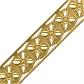 Zierleiste Messingblech 1 x 15mm