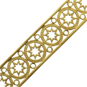 Zierleiste Messingblech in 1 x 15mm