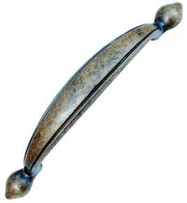 Mbelgriff 140x18mm vermessingt patiniert