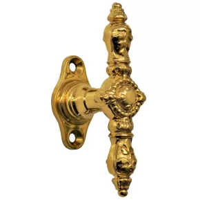 Fenstergriff Fensterolive aus Messing 110mm