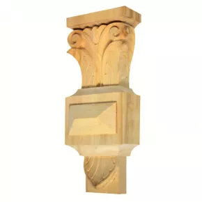 Holzapplikation Linde Breite 115mm Hhe 280mm Tiefe 50mm