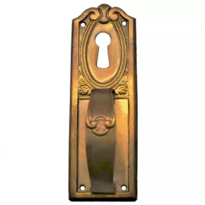 Griffschild mit Schlsselloch Messingblech 30 x 90mm