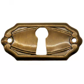 Schlsselschild Messingblech 40 x 20mm