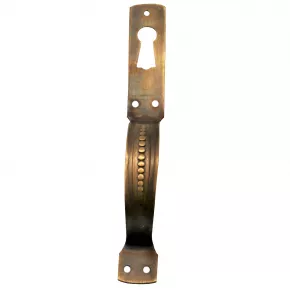 Mbelgriff mit Schlsselloch Messingblech 17 x 125mm