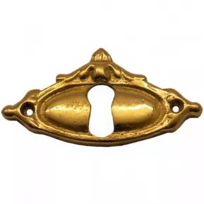 Schlsselschild Messingguss 53 x 28mm