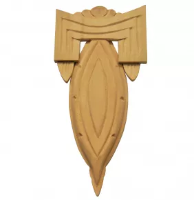 Holzzierteil Linde Breite 68mm Hhe 140mm