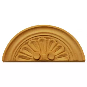 Holzaufsatz Muschel Linde 130 x 60mm