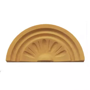 Holzaufsatz Muschel Linde 148 x 68mm